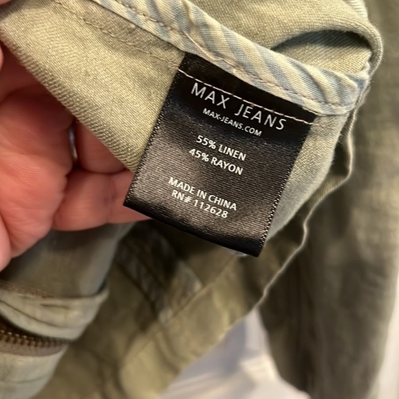 Max Jeans brand size M linen jacket - Picture 5 of 6